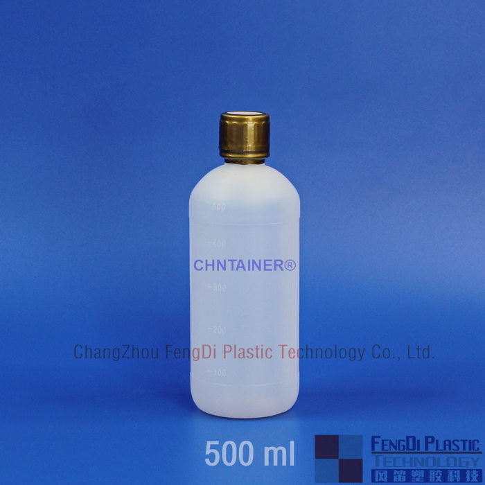 500ml Alcohol Solution Round Bottle with Induction Sealing Cap