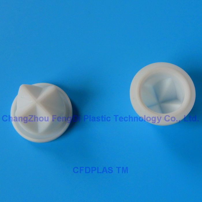 Silicone rubber check valve with cross slit