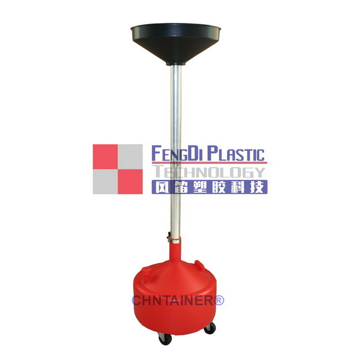8 Gallon Plastic Waste Oil Drainer With Caster