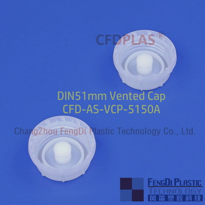 CFDPLAS HDPE DIN51mm Threaded Vented Caps